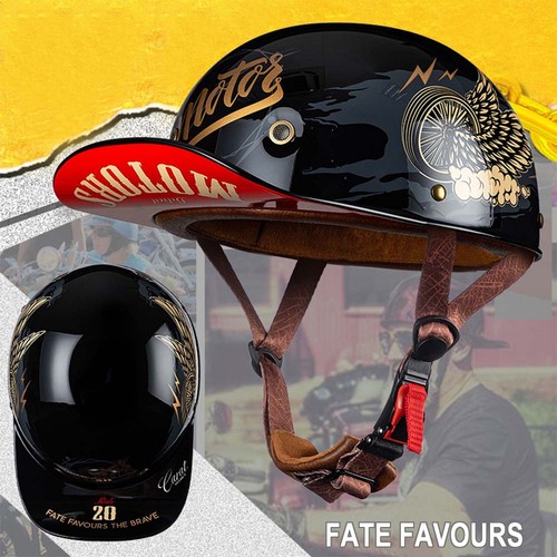 Open face motorcycle - face, half