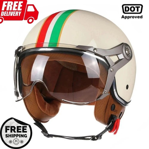 Open face motorcycle - face, helmet