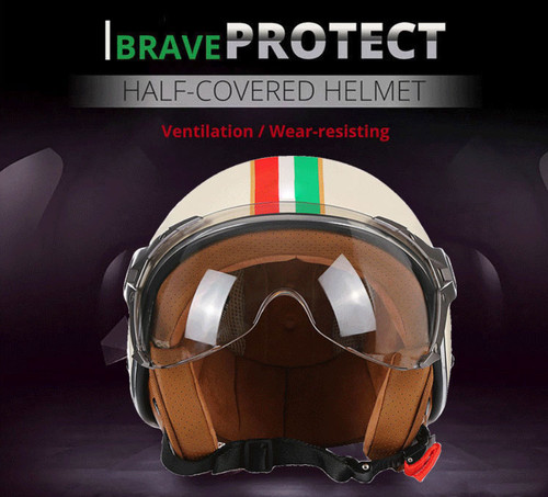 Open face motorcycle - motorcycle, helmet