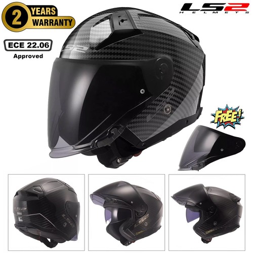 Ls2 carbon fibre open - open, face