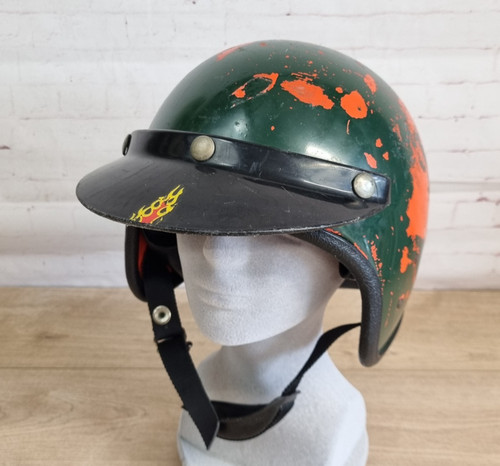 Vintage retro motorbike - retro, crash