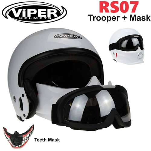 Open face motorbike - open,