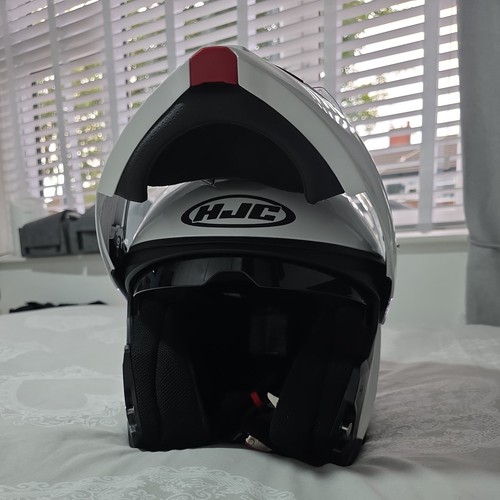 Hjc i90 gloss white flip - white,